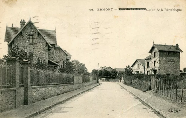 Carte ERMONT Rue de la République
