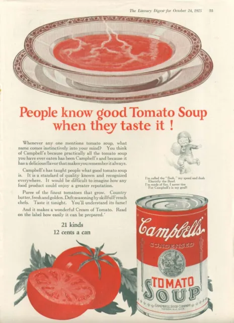 People Know Good Campbell's Tomato Soup ad 1925