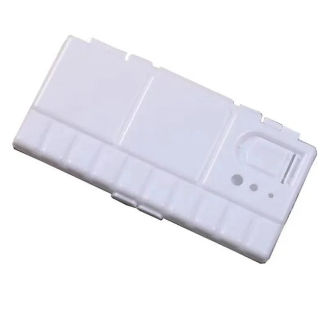 2Pcs White Plastic Paint Palette Box Tray 25 Grids Flip Cap Folding Art Tool