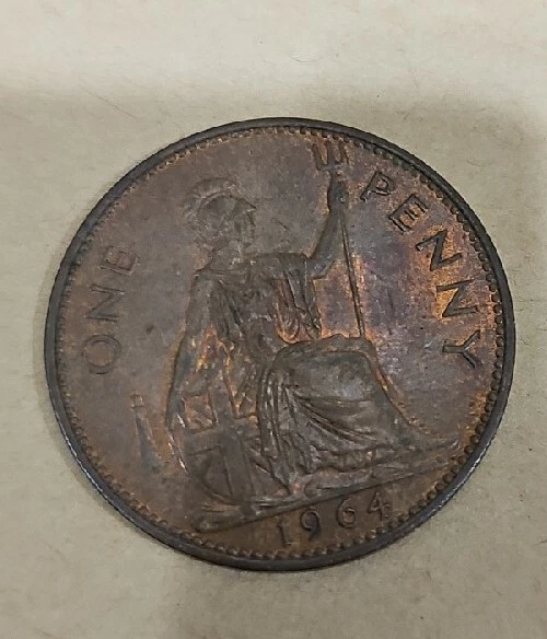 Great Britain 1964 One Penny Elizabeth II