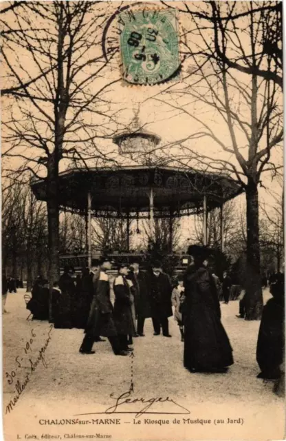 CPA Chalon-sur-MARNE - Le Kiosque de Misique (au Jard) (245153)