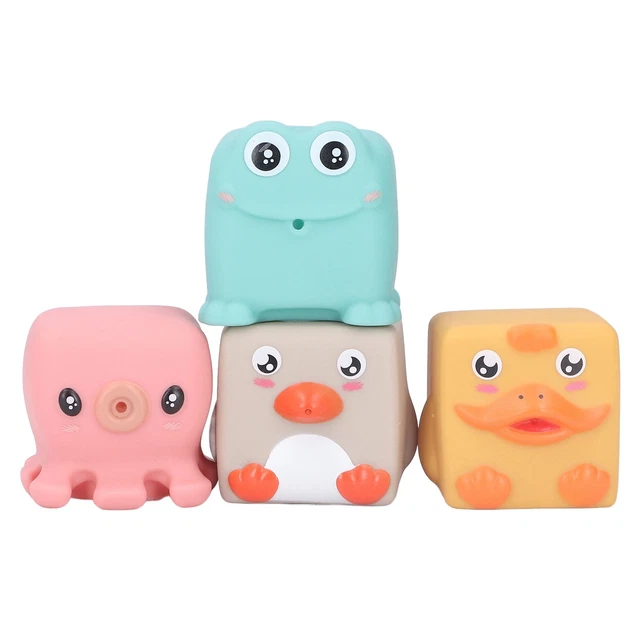 Soft Baby Animal Building Blocks Toys Soft Blocks Chewable Squeeze Blocks T!
