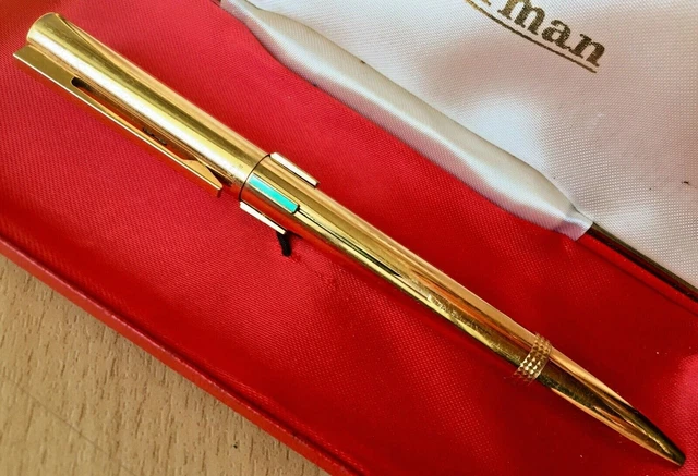 Stylo à Bille 4 Couleurs Vintage - Argenté Acier - Vendu Dans L'état, Ne Fonctionne Pas - Pour Collection Ou Décoration