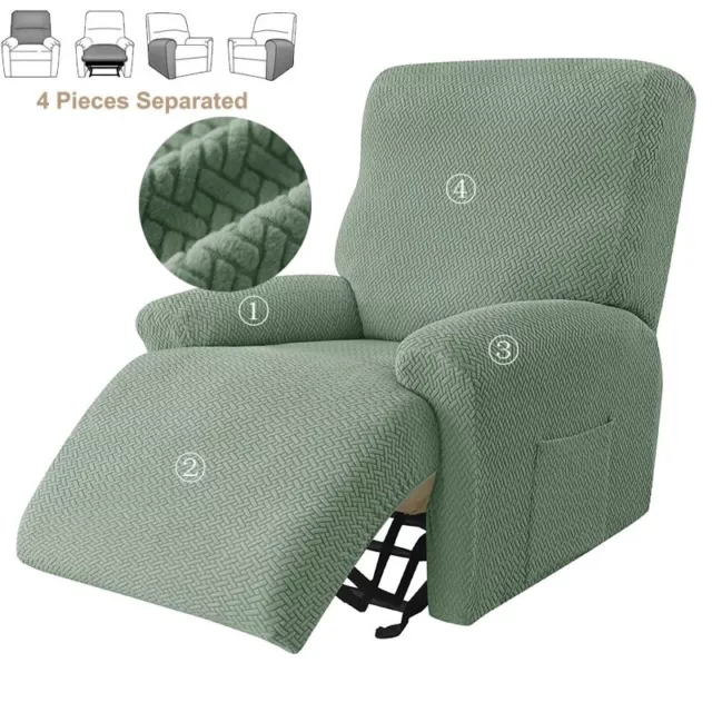 Jacquard Recliner Cover Elastic Chair Sofa Covers Stretch Spandex Couch Armchair