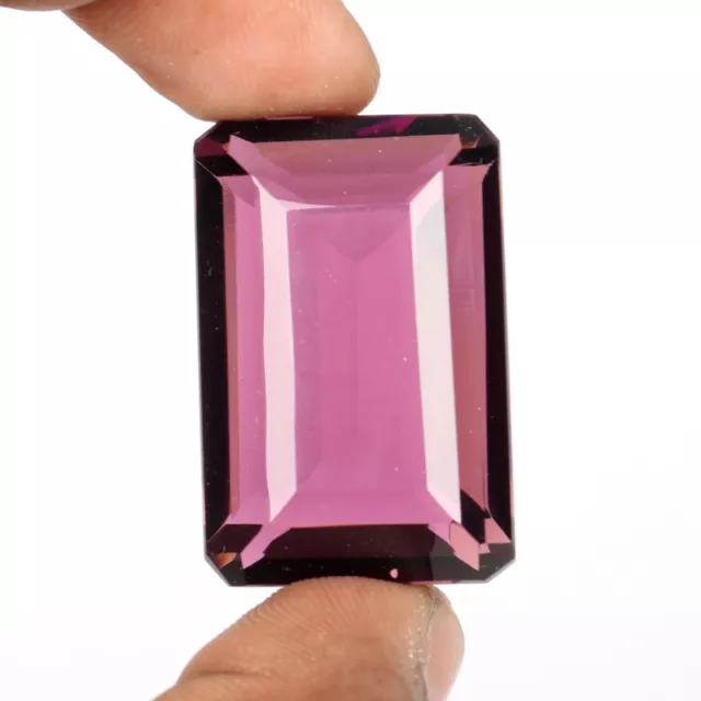 Emerald Cut Alexandrite 98.00Ct Color Change in Sunlight Loose Gemstone