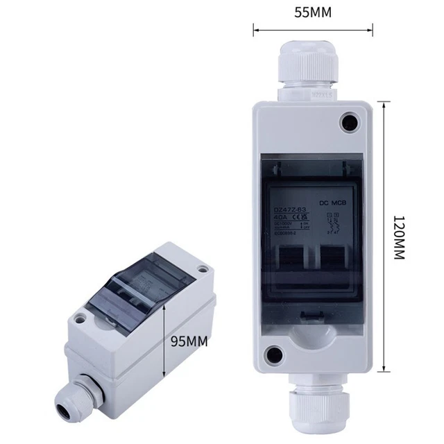 Interrupteur Sectionneur Photovoltaïque Schneider Electric SW60-DC 1000V 50A 2P A9N61699