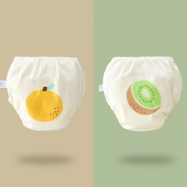 Pantalones de estudio de algodón reutilizables impermeables para recién nacidos niños pañales pañales para bebé 3