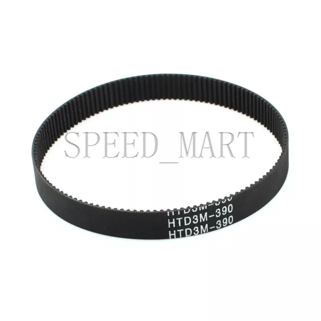 390-3M HTD Timing Belt 130 Teeth Cogged Rubber Geared Closed Loop 10mm Wide