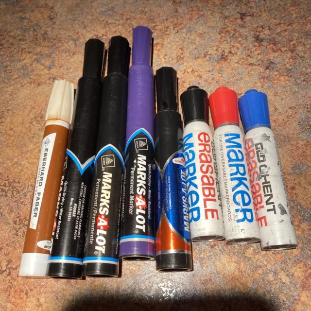 Vintage Lot Of Markers Various Brands