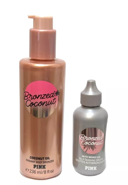 Victoria's Secret Bronzed Coconut Radiant Body Bronzer & Self Tanning Drops New Victoria's Secret Bronzed Coconut Radiant Body Bronzer & Self Tanning Drops New