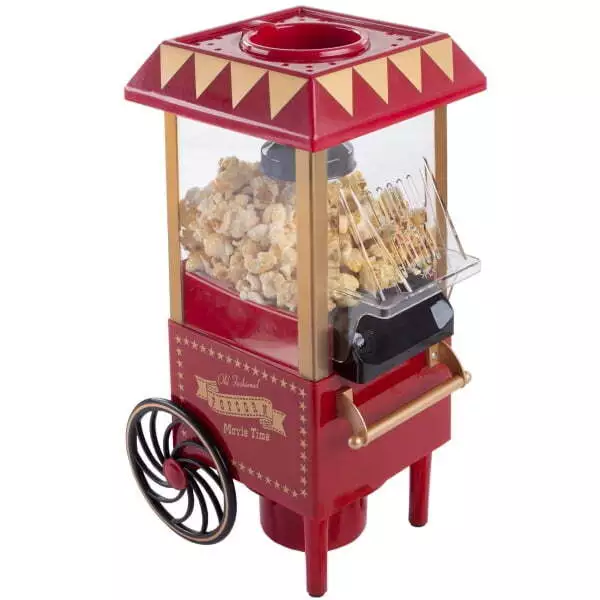 Air Popper Popcorn Maker Vintage-Style Countertop Popper Machine w/ 6-Cup Capaci