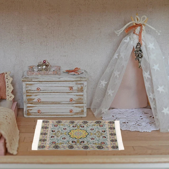 Acheter 1 Pièce 1:12 Autocollants De Carreaux De Papier Peint Miniatures Pour Maison De Poupée, Jouet De Décoration Pour La Maison