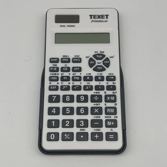 TEXET FX1500 SOLAR Scientific Calculator Dual Power Solar 10 Digit Display 4.99 PicClick UK