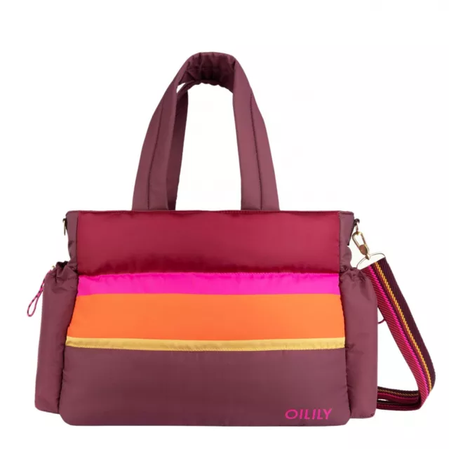 Oilily Bobo Baby Bag Colour Block Decadent Chocolate