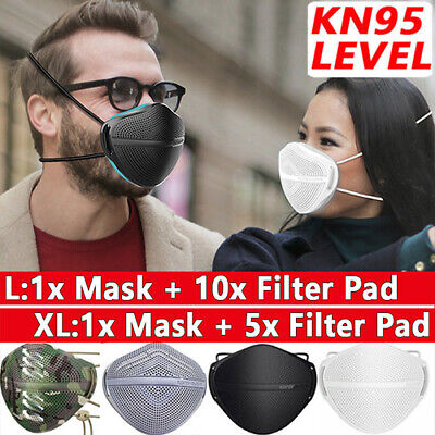 Washable Unisex Face Mask Full Mouth Nose Cover Masks Reusable Shield SEALED 2