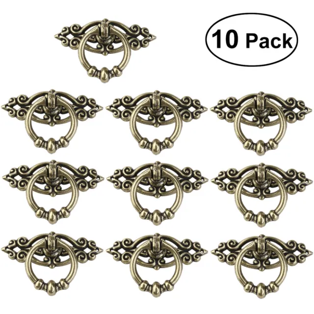 Door Handle Knob Drawer Ring Pulls Antique Brass Drawers for Closet