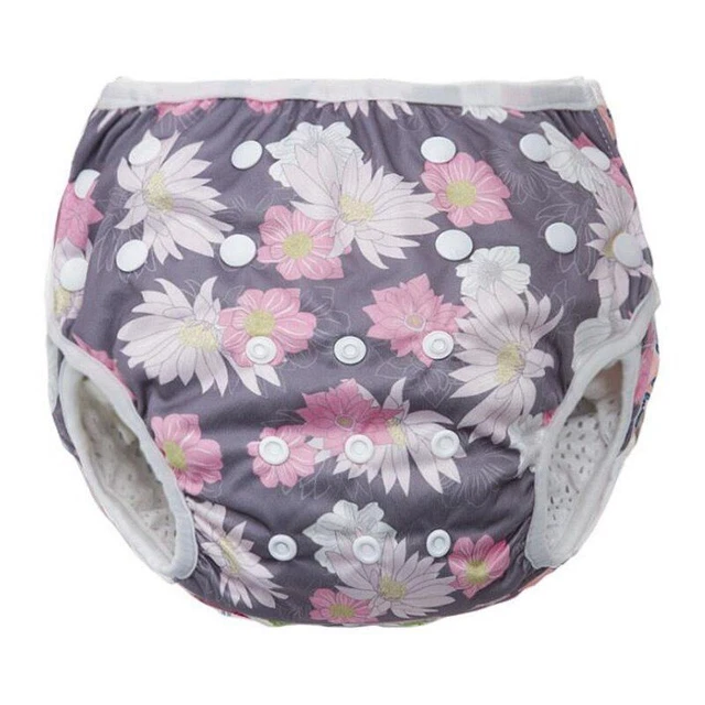 Diaper Cover Baby Swimming Waterproof Cloth Nappy Adjustable Pant Infant Toddler 8