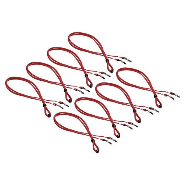 8 pz cinturino occhiali regolabile supporto occhiali unisex rosso