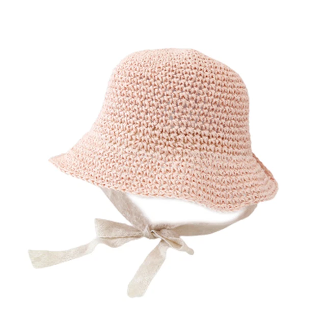 Cappello bambini tesa corta fiocco sudore assorbimento pizzo cappello estate