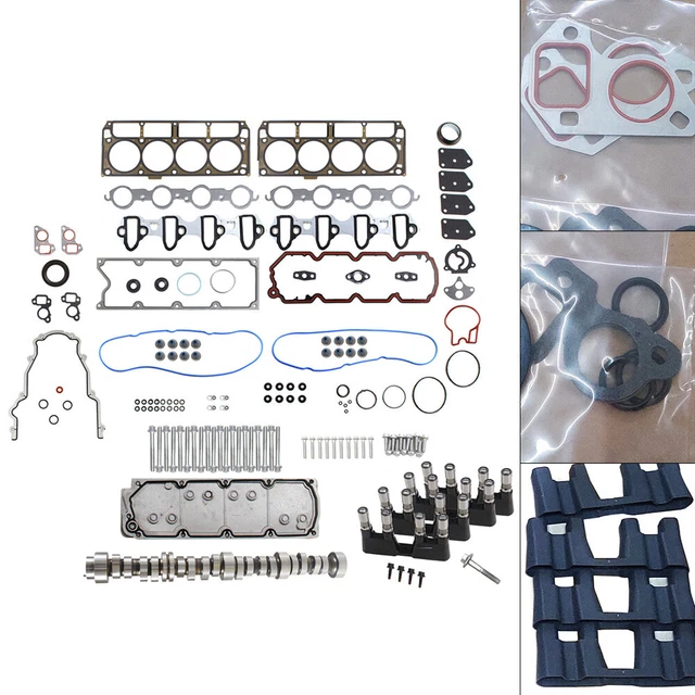 FOR SILVERADO CHEVY 0713 5.3 NonAFM DOD KIT CAM GASKETS BOLTS LIFTERS