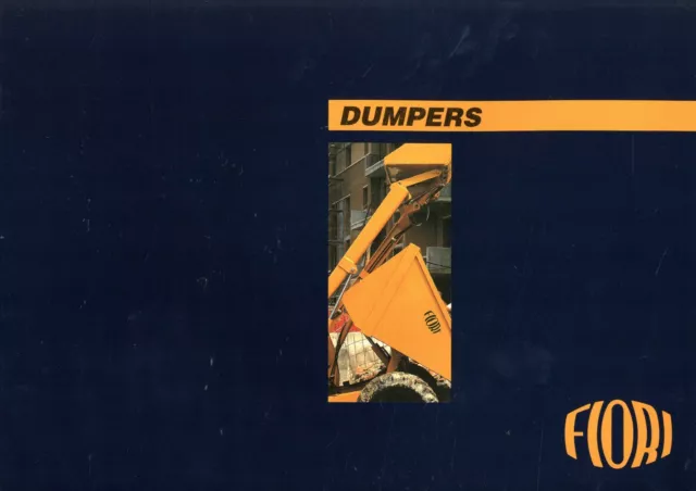 Fiori Dumper Prospekt 2002 GB ABX + 180 + R.I. NPX brochure catalogue catalog