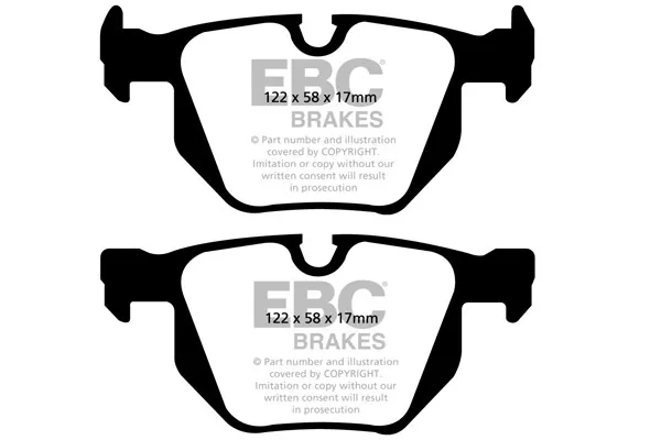 EBC Redstuff Rear Brake Pads for BMW 3 Series (E90) 325 (2.5) Sport (2010 > 12)