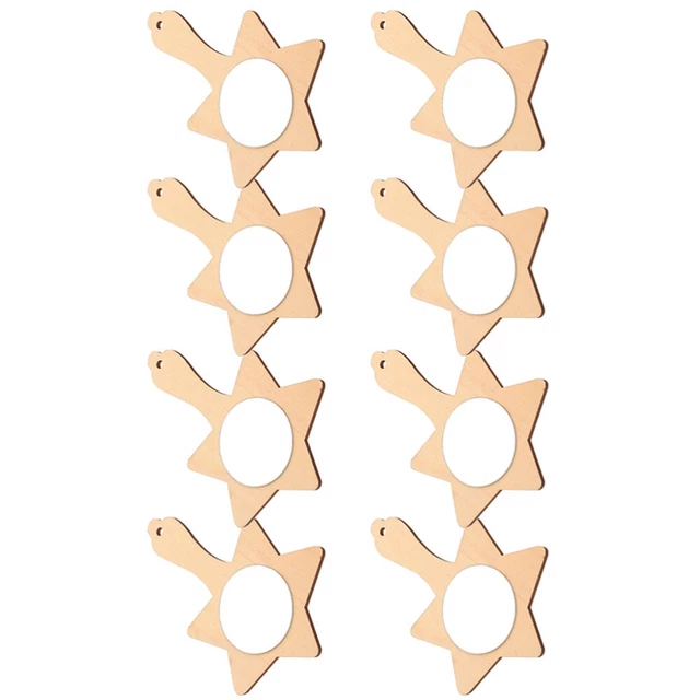 8 pz specchio portatile incompiuto fai da te artigianato bambini giocattolo per bambini in legno