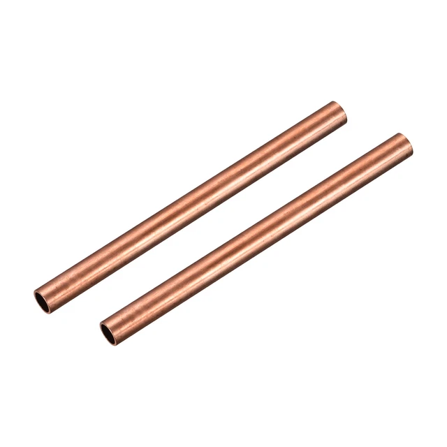 Tubo rotondo rame 11 mm OD 1 mm spessore parete 150 mm lunghezza tubo 2 pz