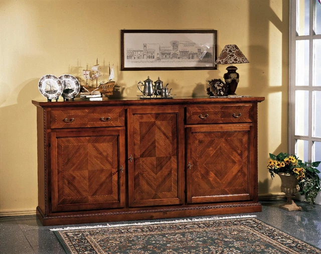 Buffet cuisine armoire de cuisine 5 niveaux avec portes et étagères