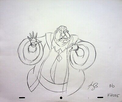 Disney Princess Enchanted Tales SIGNED King Hubert Production Hand Drawn Pencil