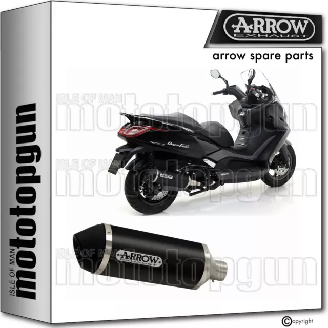 Arrow Exhaust Ok Urban Black Aluminium Kymco Downtown 350 I 2017 17