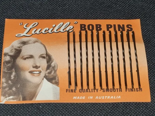 Vintage 1950-60s Lucille Bob Pins Pack