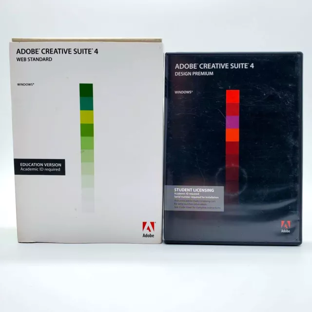 Adobe Creative Suite 4 Design Premium Student + Web Standard Windows