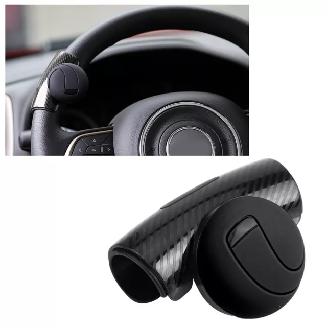 Universal Car Steering Wheel Knob Spinner Power Handle Ball Wheel Booster Black