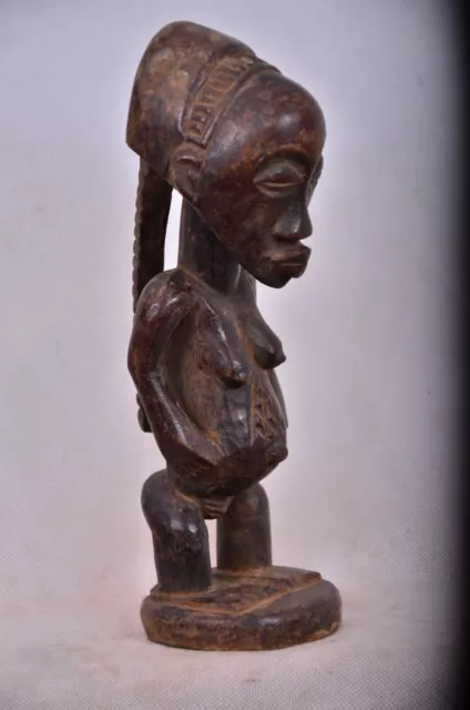 African tribal art, Luba statue from democratic republic of Congo. 4