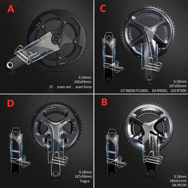 Crank Set Stickers Decals Road MTB Bike Bicycle Adhesive TPH For-SRAM/SHI MA N0