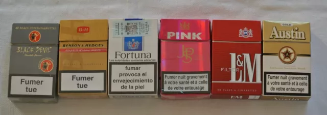 Lot de 14 paquets de cigarettes collector vides dont 1 de Chevignon 2