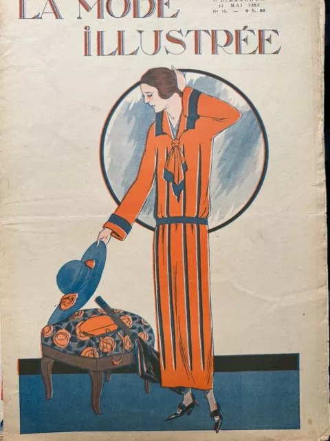 Original Kann 13, 1923 Französisch Mode Illustree Magazin - Art Déco Farbe Cover