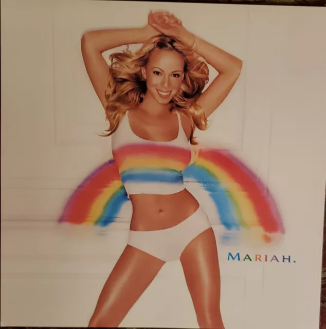 Mariah Carey Rainbow 12x12  Double-Sided Record Store Promotional Poster