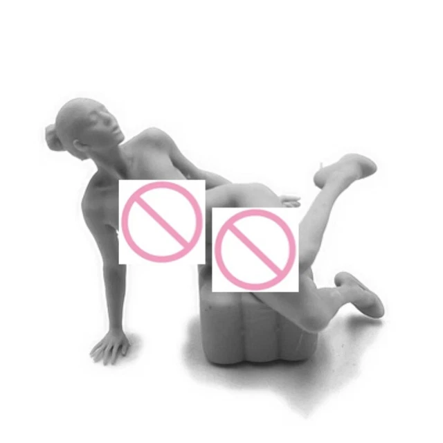75MM 1/24 Resin Ratio Sexy Woman SOFA Entertainment Figurine Unpainted Toys New
