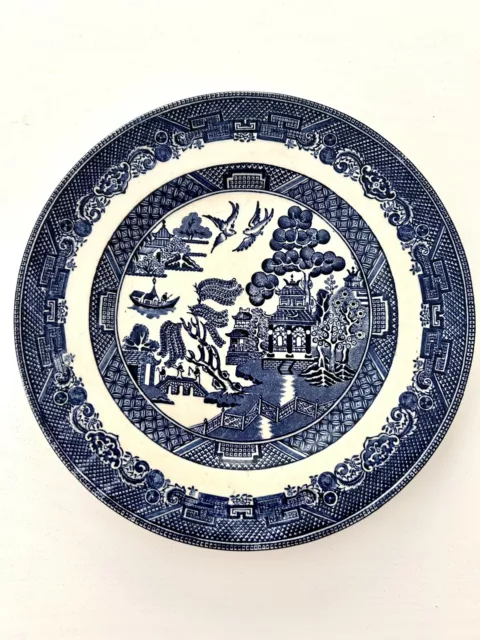 Willow Plate Johnson Bros England Blue & White