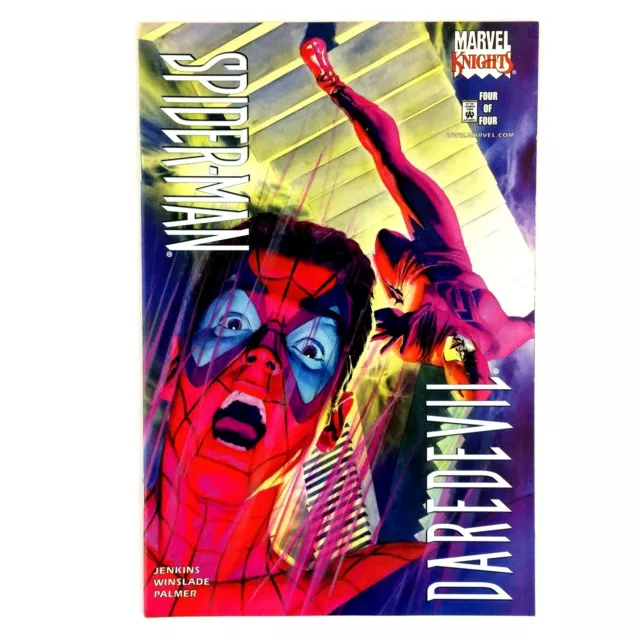 Daredevil Spider-Man #4 Marvel Knights 2001 NM- Black Widow Kingpin Alex Ross