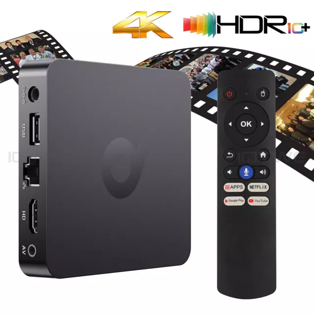 T95Q Smart TV BOX Android 11.0 WiFi 4K HD Quad Core Media Player Plug AU 4+32GB