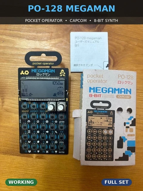 TEENAGE ENGINEERING PO-128 Mega Man Pocket Operator Rare Collector