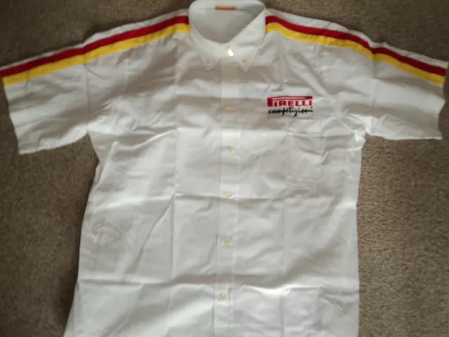 Pirelli Chemise Manche Courte Competition Auto/Moto Taille Xl Neuv Hors Commerce