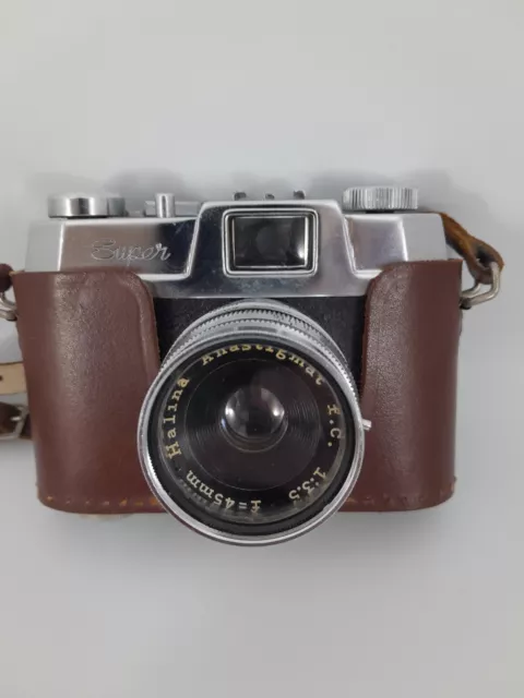 Vintage Halina 35X Super Camera Halina Anastigmat 1:3.5 F=45mm Lens *Not Tested*