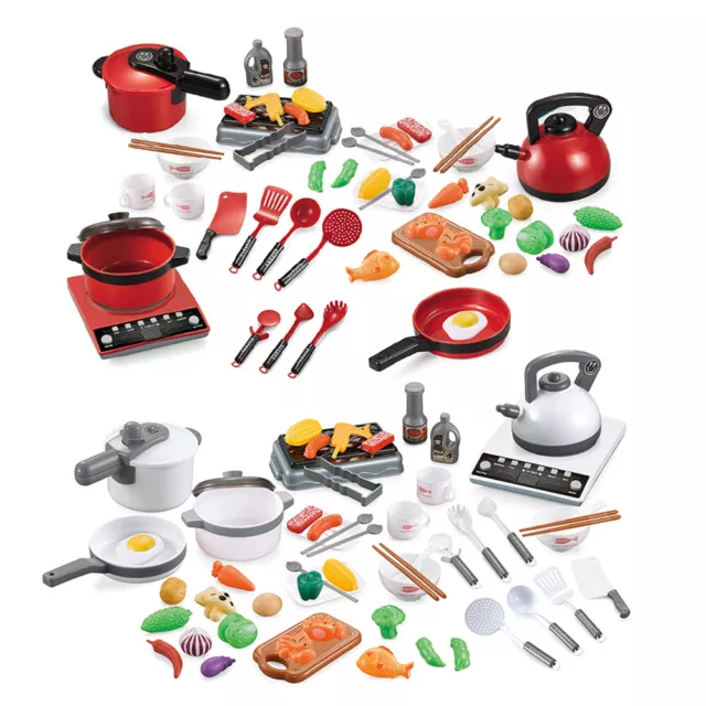 52Pcs/Set Kitchen Pretend Food Toys Kitchen House Play Set Kitchen House  🌱