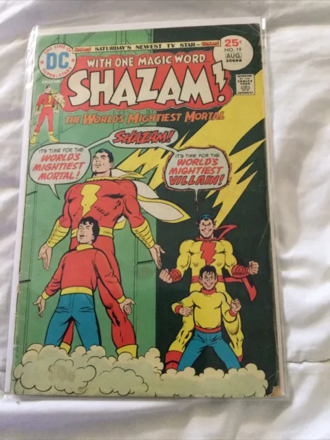 Shazam The Worlds Mightiest Mortal #19. Very Good. 1975