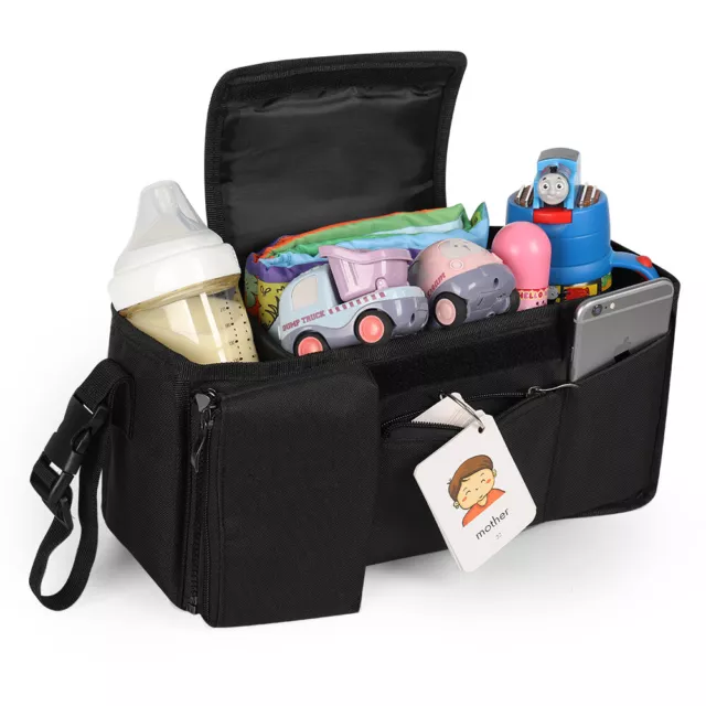 Universal Baby Stroller Storage Bag Baby Organizer Mummy Bag Bottle Cup Holder