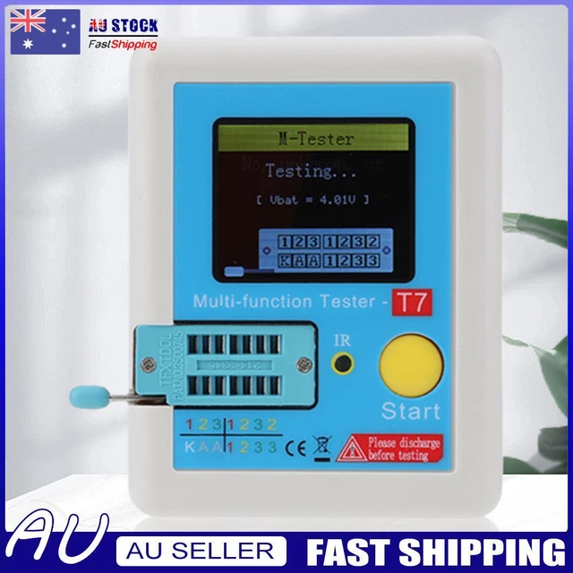 AU LCR-T7 TRANSISTOR Tester Multifunction Convenient Useful LCR ESR NPN ...